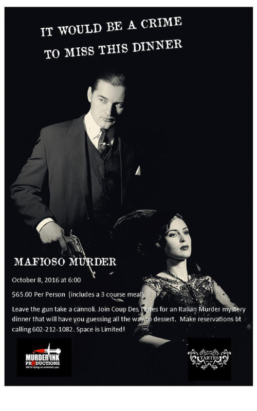 Murder Mystery Dinner at Coup des Tartes