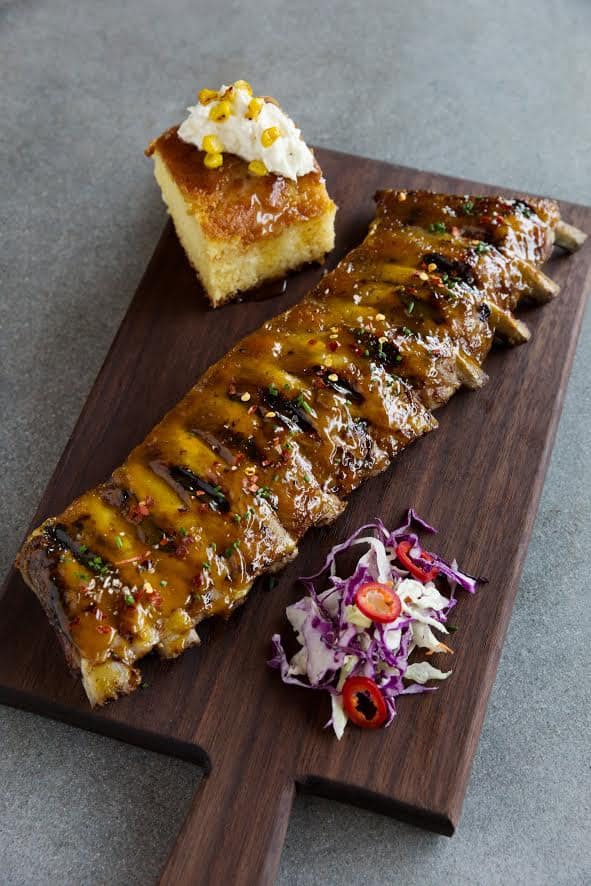 Tanzy mango and habanero bbq baby back ribs