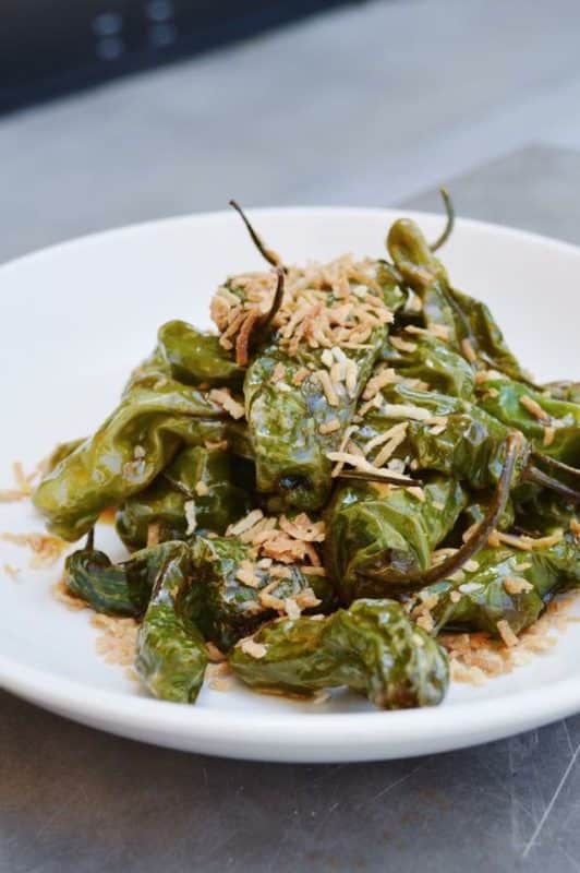 Twisted Grove Parlor's Shishito Peppers with Soy Caramel