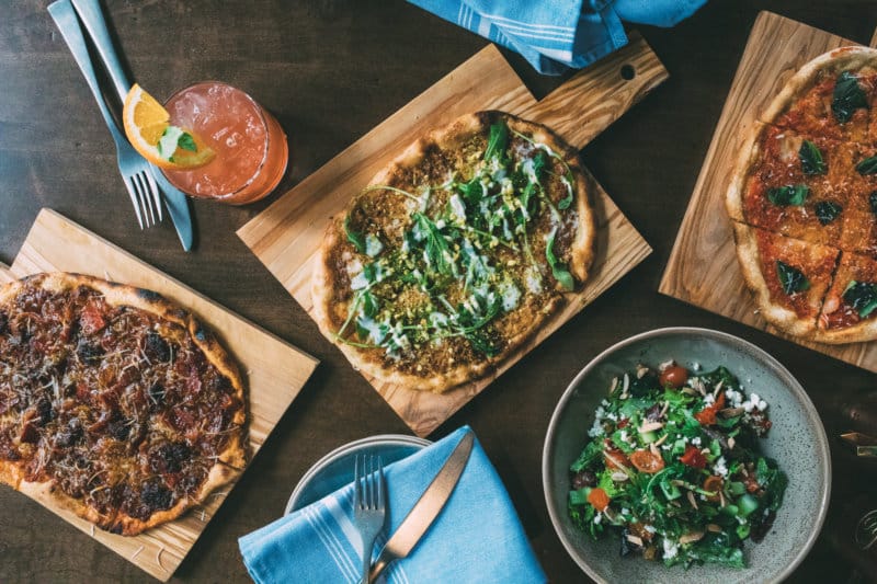 Fresh from the wood oven at TRES Restaurant