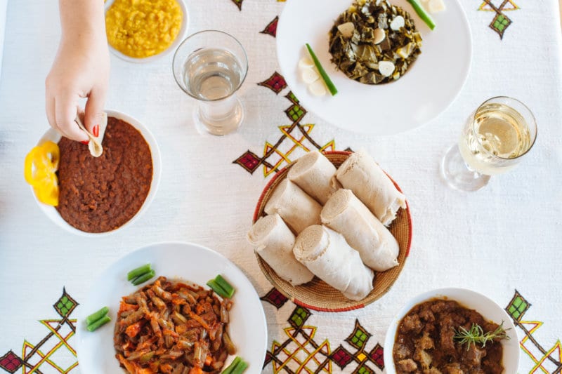 Cafe Lalibela Ethiopian offerings at Whole Foods Hot Bar