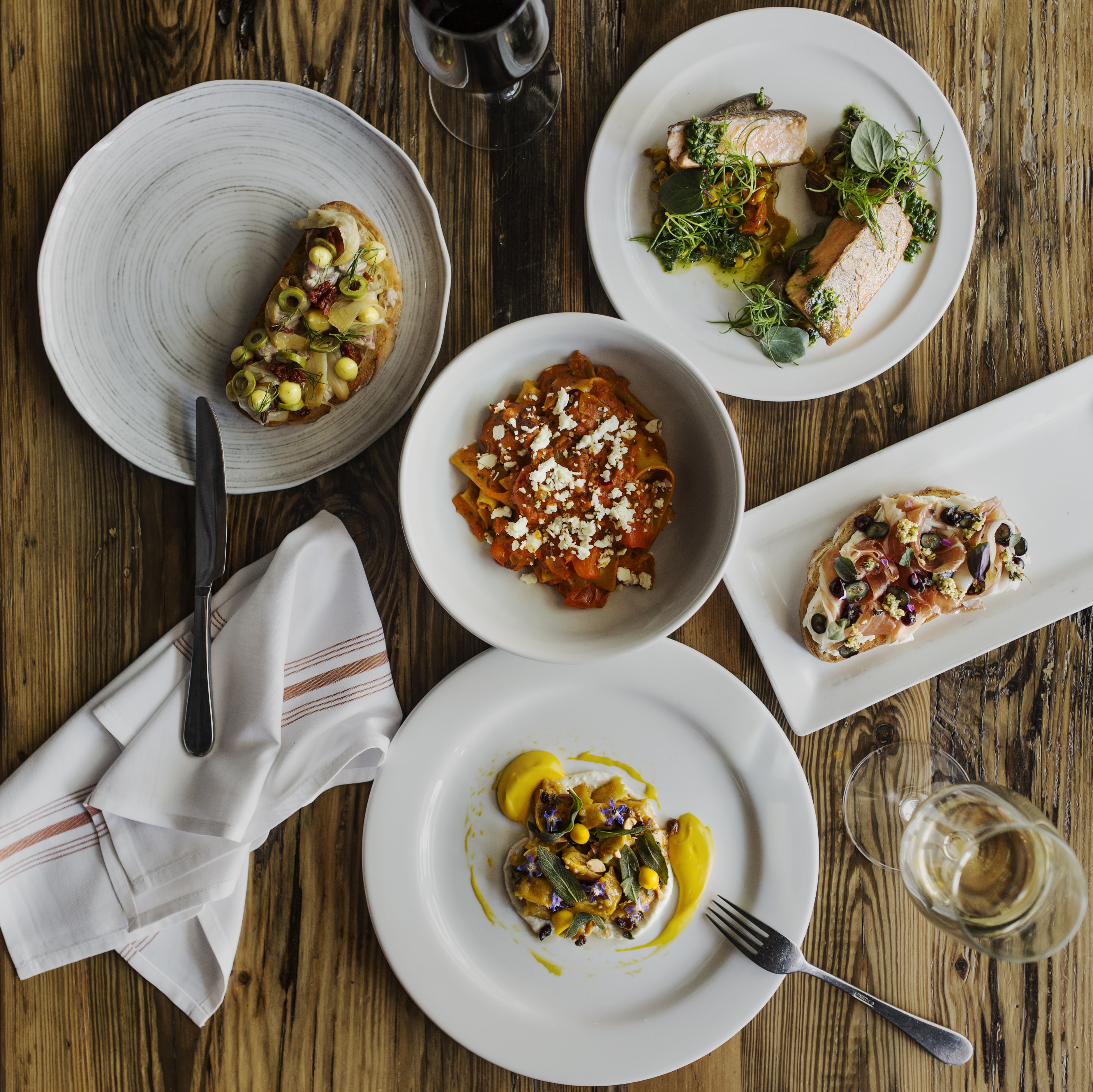 Parma Italian Roots Menu Spread